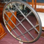 A contemporary circular mirror, Diameter 120cm