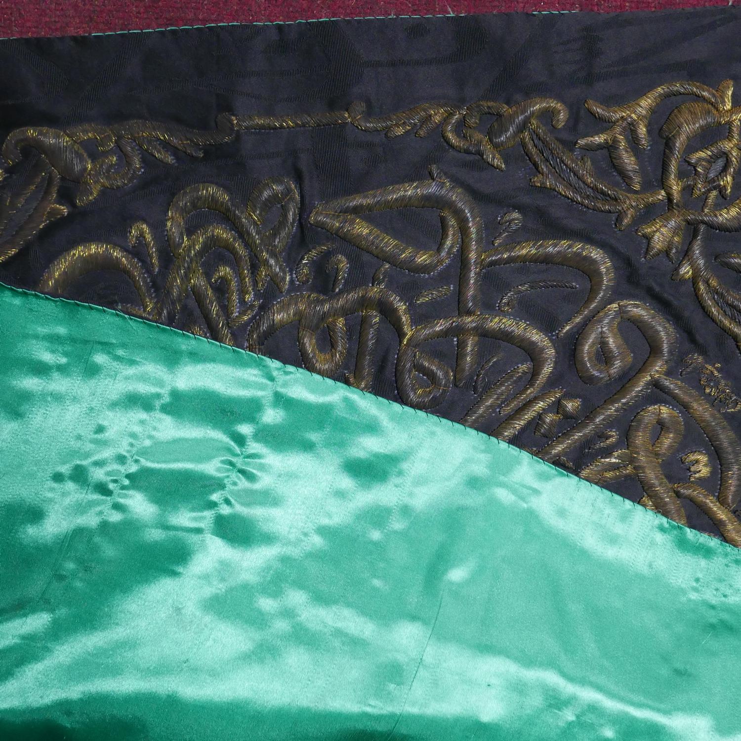 A mid 20th century gold thread and silk Islamic Kaaba, 95 x 95cm - Image 2 of 2