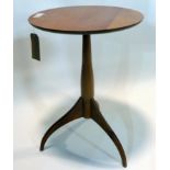 A cherry wood lamp table, H.64cm