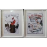 Two French opera posters for La Vie Parisienne, 39 x 29cm