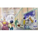 Russell Reeve (British, 1895-1970), 'Circus Scene', lithograph, c.1940, signed in the plate, 40 x