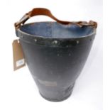 A vintage fire bucket, H.28cm