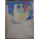 A pastel study of a child, signed in pencil Audrey Beckham (?) and dated '69 lower right, 75 x 55cm