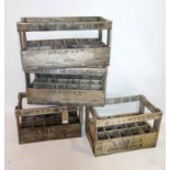 Four wine crates, each holding 15 bottles, H.36 W.57 D.33cm (4)