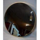 A large contemporary circular wall mirror, Diameter 91cm