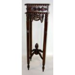 A Regency style mahogany jardiniere stand, H.106cm