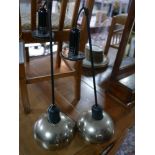 A pair of Flos ceiling pendant lights, H.61cm (2)