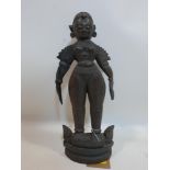 A South East Asian carved hardwood figure, H.40cm