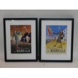 Two original Harella advertising tear sheets, 29 x 20cm