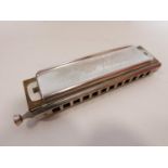 A Vintage Hohner Chromatic Harmonica The Larry Adler Professional 12 in original box