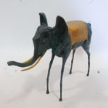 After Salvador Dali, 'Space Elephant', cast bronze, H.28cm