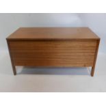 A Meredew teak blanket chest, H.46 W.92 D.46cm