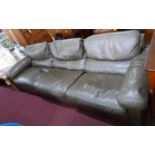 A Poltrona Frau brown leather sofa