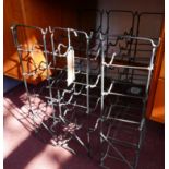 Three vintage Auriol wine racks