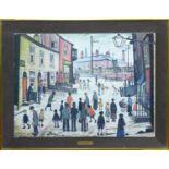 After Lowry, 'A Procession', print, 44 x 59cm