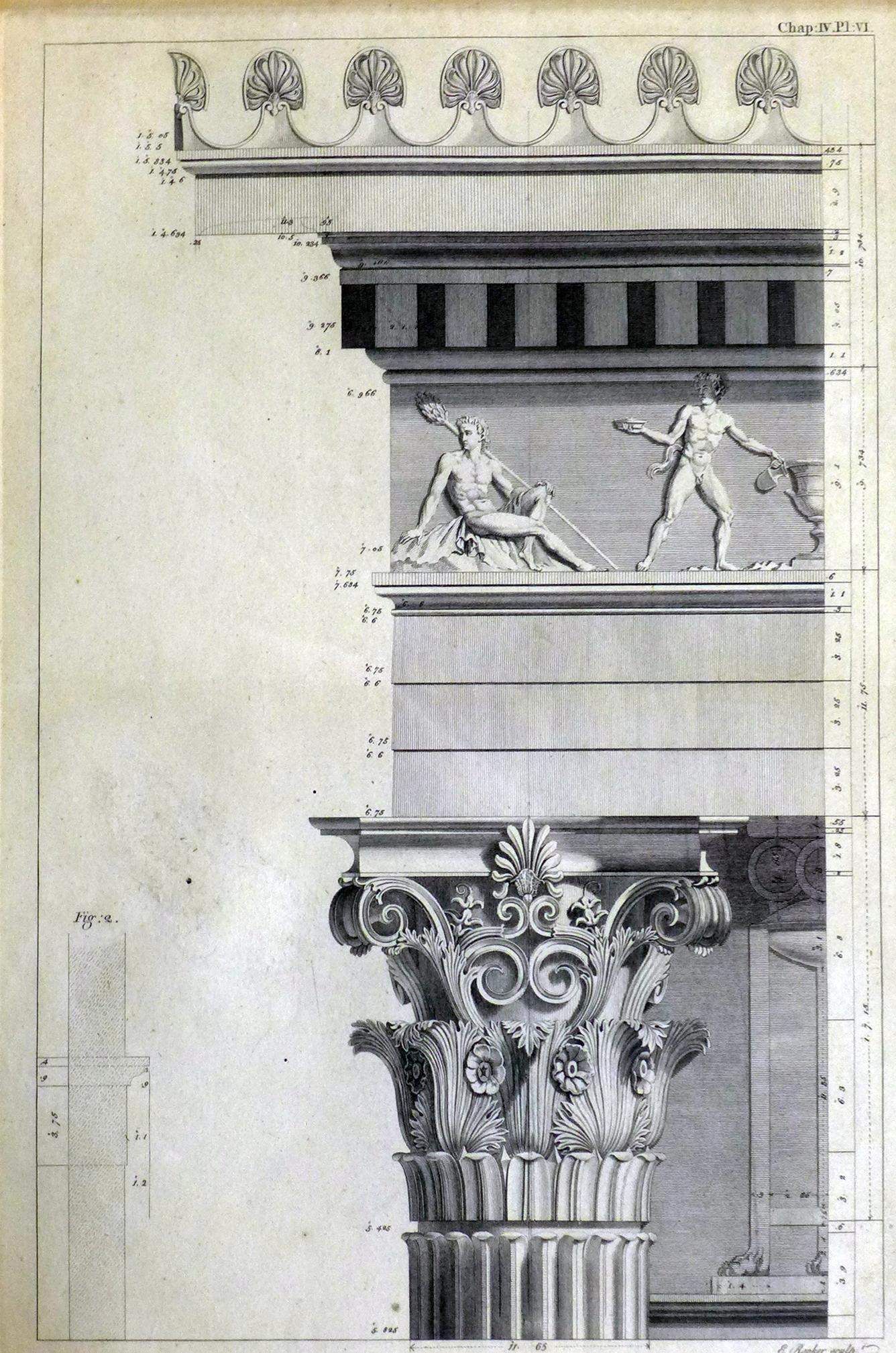 A 19th century reprint of an engraving by Colen Campbell (1676-1729), of the York Stairs to the - Image 2 of 2