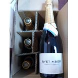 A box of 6 Nyetimber champagne