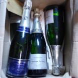 Four bottles of Laurent Perrier champagne