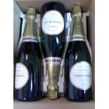 A box of 6 Laurent Perrier cuvee brut champagne