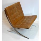 A 20th century Barcelona style chair
