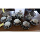 An early 20th century Japanese porcelain tea set