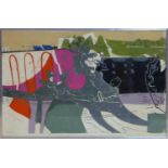 Michael Rothenstein RA, British 1908-1993, wood cut print, limited edition 31/50, signed in