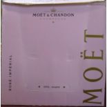 A box of 6 Moet Rose imperial champagne