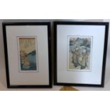Two 19th century Japanese woodblock prints
