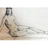 After Hary Kuyten (1883-1952), Nude Lady, signed, 29 x 39cm