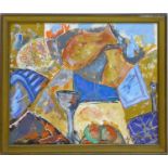 Vitali V, 'Fragments of vases, windows, still life and others', oil on canvas, in gilt frame, 50 x