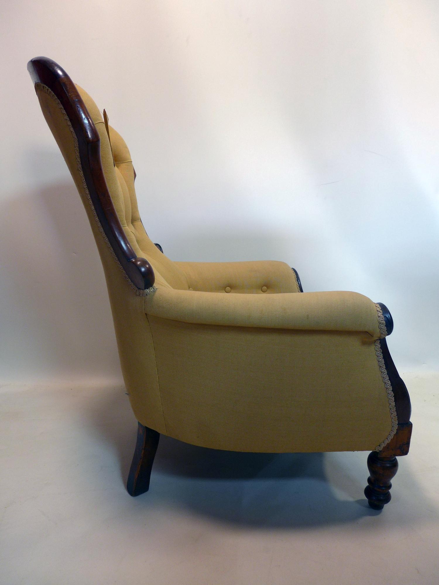 A Victorian mahogany armchair - Image 2 of 2
