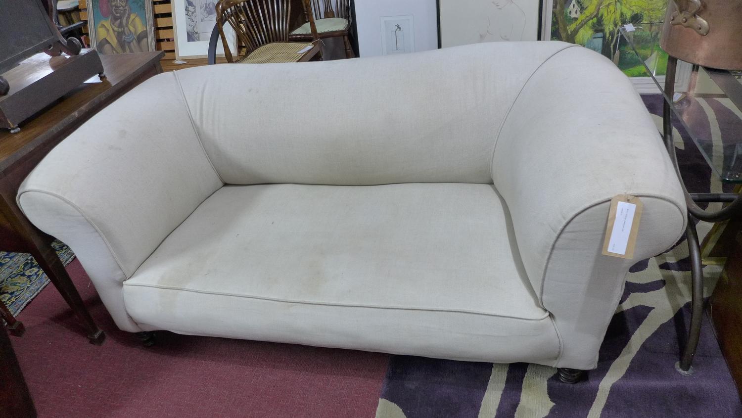 A Victorian chesterfield sofa