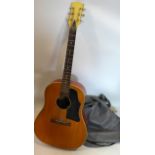 A vintage Stentor acoustic guitar