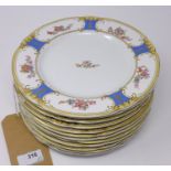 A set of 12 Thomas Goode plates
