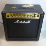 A Marshall MG15 DFX guitar amplifier