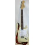 A Squier by Fender Affinity 20th Anniversary Strat Electric Guitar