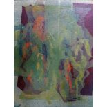 A.B. Salom, rice paper study of Greek Satyrs playing flutes, signed and dated 1968 to lower right,