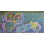 Late 20th century school, abstract study, oil on canvas laid down on board, signed and dated 99 to