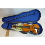 A violin with case