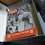 A collection of 100+ 'Post picture' magazines from the 1950's