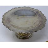 An early 20th century silver tazza by William Henry Sparrow, Birmingham, 13oz