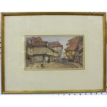 William Callow RWS (1812-1908), 'Street Scene in Brittany', watercolour, Spink & sons gallery