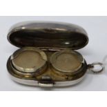 A 19th century silver sovereign case with makers mark G.J.H