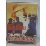 A reproduction movie poster for Casablanca
