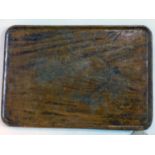 An early 20th century Chinese hardwood tray, 41 x 60cm