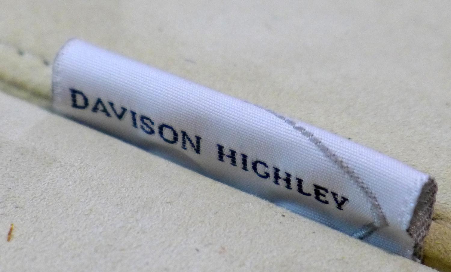 A Davison Highley suede armchair raised on chrome legs - Image 3 of 3