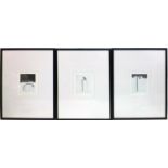 Clive Rainey, set of three limited edition etchings