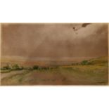 Harry Morley (1881-1943), view of Norfolk, watercolour, signed lower right, 19 x 34cm