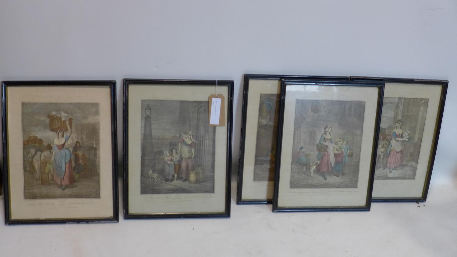 A set of five cries of London prints