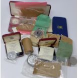 A collection of coins to include 2 St Helena 1973 coins, a set of Bahama Islands 1972 proof coins, a